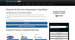 Desktop Screenshot of classifieds.hometownlife.com